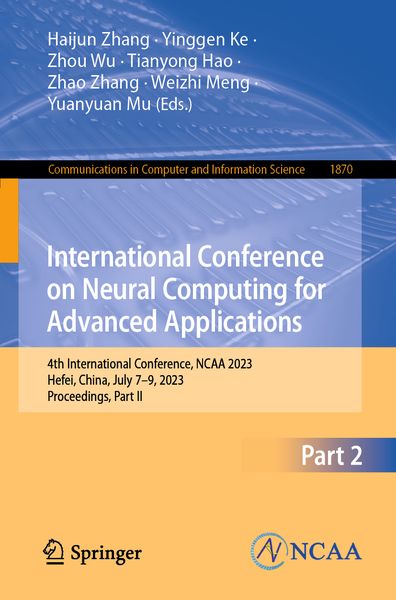 Produktbild: International Conference on Neural Computing for Advanced Applications