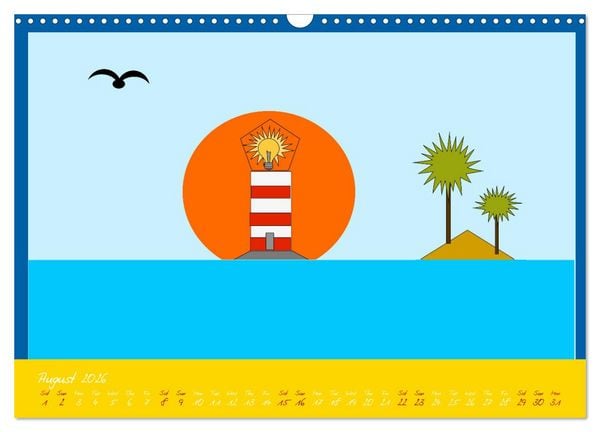 Produktbild: Lighthouse lights my way (Wall Calendar 2026 DIN A3 landscape), CALVENDO 12 Month Wall Calendar