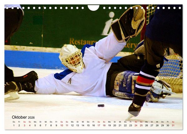 Produktbild: Eishockey - Kampf um den Puck (Wandkalender 2026 DIN A4 quer), CALVENDO Monatskalender