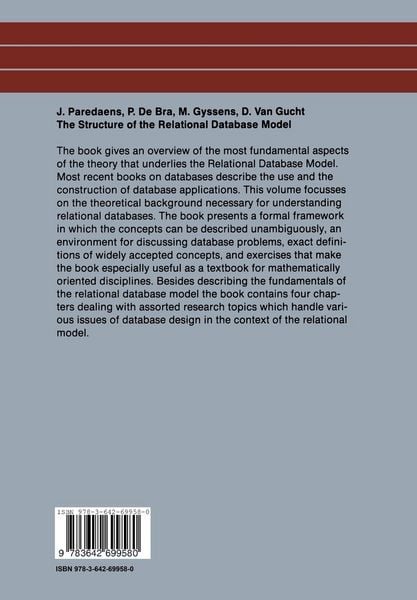 Produktbild: The Structure of the Relational Database Model