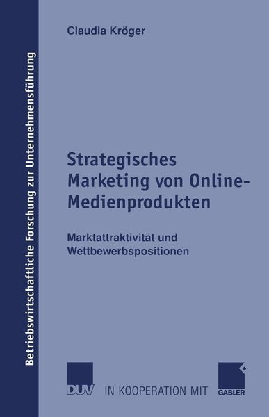 Produktbild: Strategisches Marketing von Online-Medienprodukten