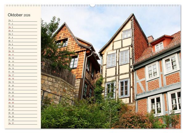 Produktbild: Quedlinburg und Gernrode (hochwertiger Premium Wandkalender 2026 DIN A2 quer), Kunstdruck in Hochglanz