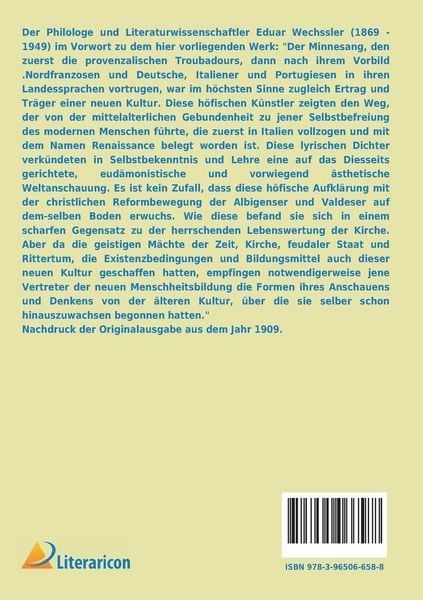 Produktbild: Das Kulturproblem das Minnesangs