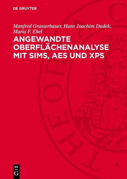Produktbild: Angewandte Oberfl&auml;chenanalyse mit SIMS, AES und XPS