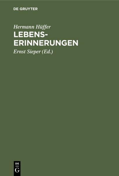 Produktbild: Lebenserinnerungen