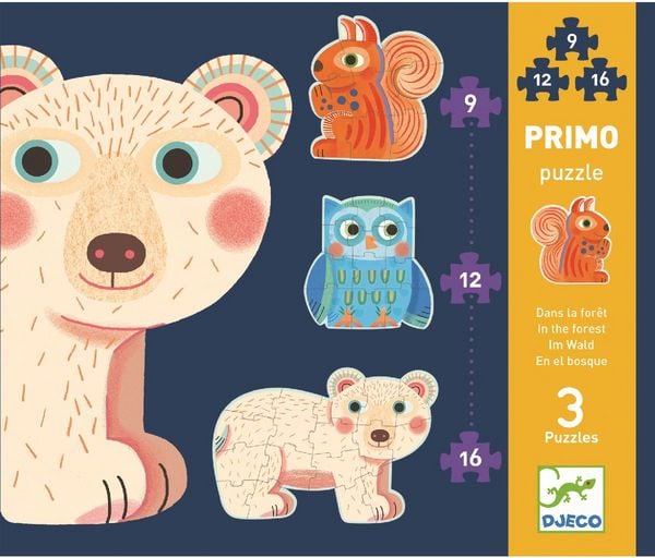 Produktbild: Puzzles Gallery In the forest - 9, 12, 16 pcs
