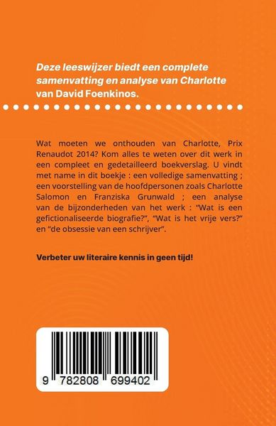 Produktbild: Charlotte van David Foenkinos (Boekanalyse)