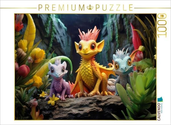 Produktbild: CALVENDO Puzzle Spielzeugdrache | 1000 Teile Lege-Gr&ouml;&szlig;e 64x48cm Foto-Puzzle f&uuml;r gl&uuml;ckliche Stunden