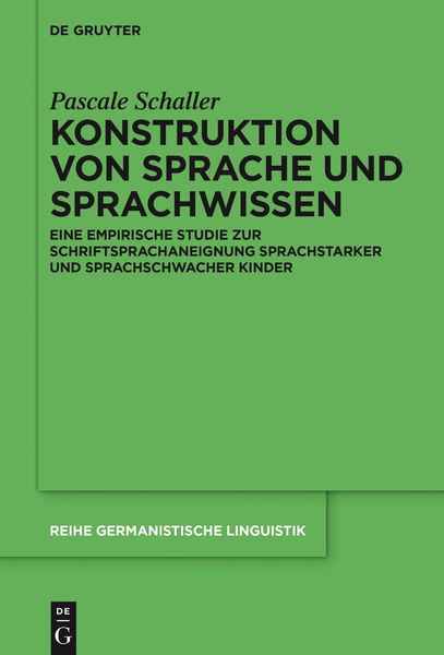 Produktbild: Konstruktion von Sprache und Sprachwissen