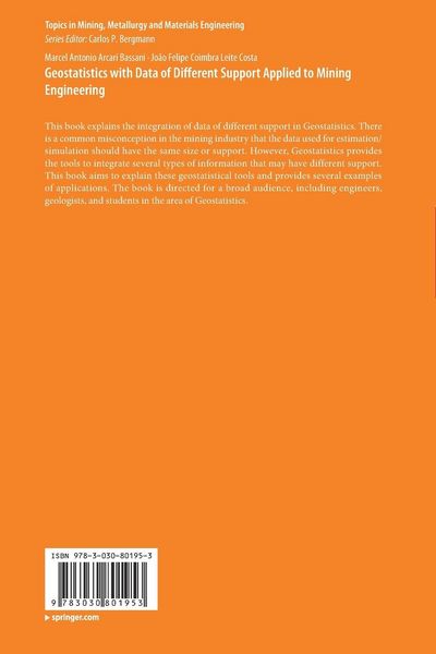 Produktbild: Geostatistics with Data of Different Support Applied to Mining Engineering