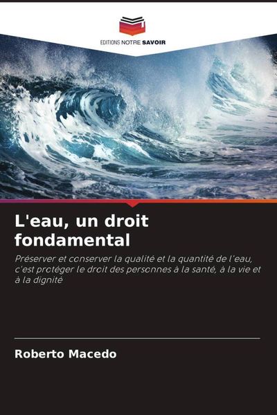 Produktbild: L'eau, un droit fondamental