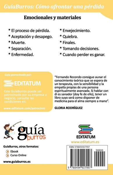 Produktbild: Gu&iacute;aburros c&oacute;mo afrontar una perdida : emocionales y materiales
