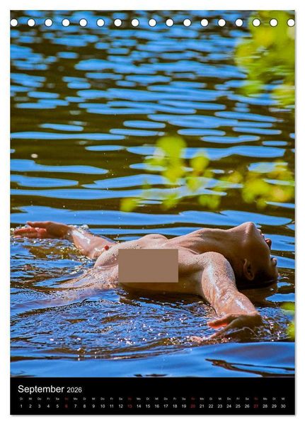 Produktbild: Akt am See (Tischkalender 2026 DIN A5 hoch), CALVENDO Monatskalender