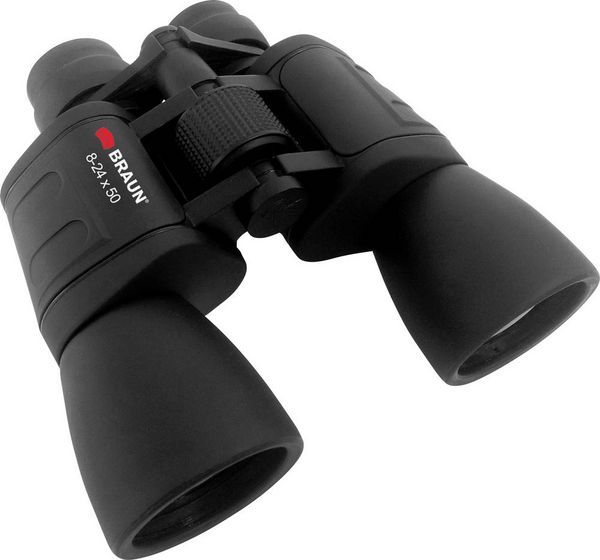 Braun Phototechnik Zoom-Fernglas 20168 8 - 24 x 50mm Porro Schwarz 20168