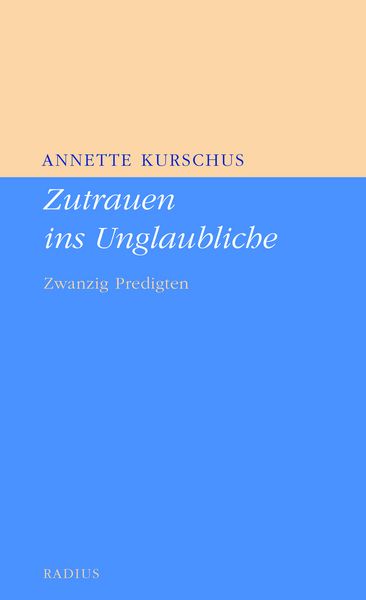 Produktbild: Zutrauen ins Unglaubliche
