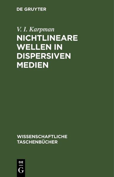 Produktbild: Nichtlineare Wellen in dispersiven Medien