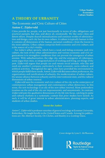 Produktbild: A Theory of Urbanity