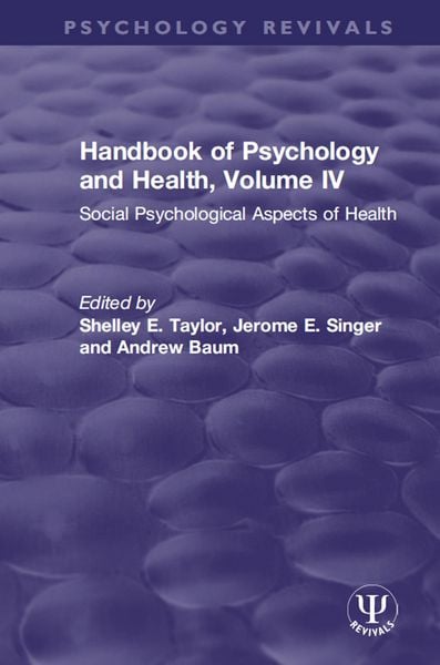 Produktbild: Handbook of Psychology and Health, Volume IV