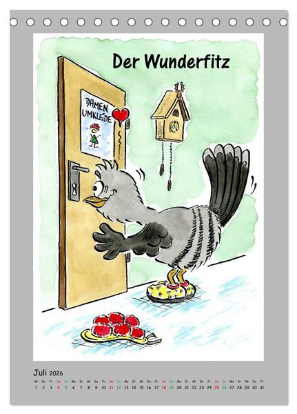 Produktbild: HarryKuckuck - Der Schwarzwald ruft (Tischkalender 2026 DIN A5 hoch), CALVENDO Monatskalender