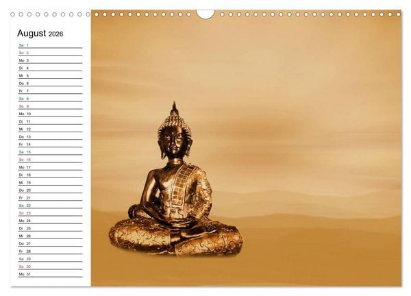 Produktbild: Buddha (Wandkalender 2026 DIN A3 quer), CALVENDO Monatskalender