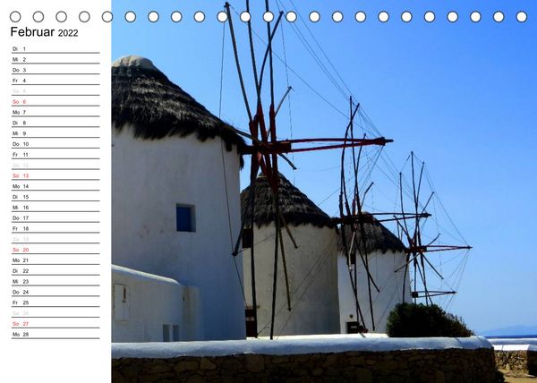 Produktbild: MYKONOS - Insel der Winde (Tischkalender 2022 DIN A5 quer)
