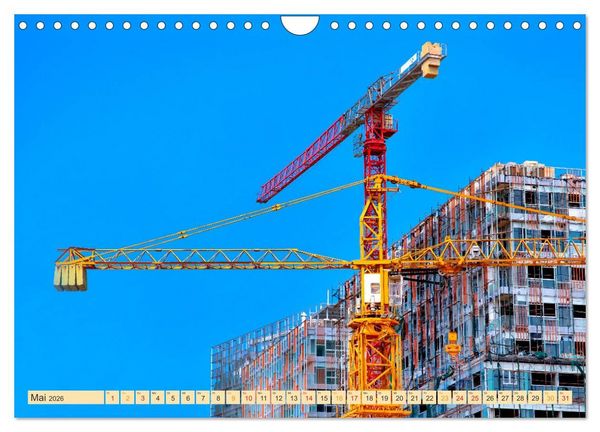 Produktbild: Krane - b&auml;renstarke Arbeitstiere (Wandkalender 2026 DIN A4 quer), CALVENDO Monatskalender