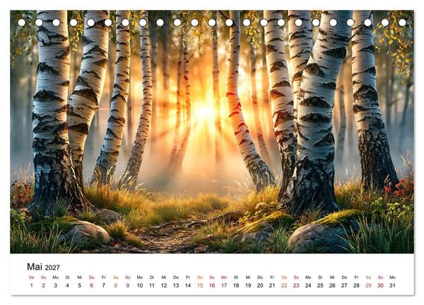Produktbild: Sonnenjahr (Tischkalender 2027 DIN A5 quer), CALVENDO Monatskalender