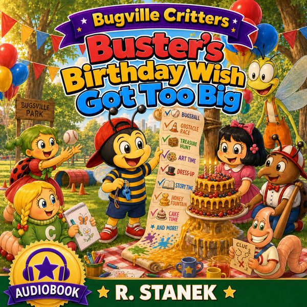Buster's Birthday Wish Got Too Big (A Bugville Critters Story)