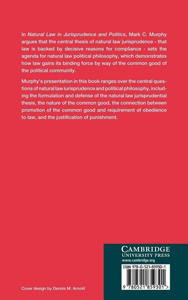 Produktbild: Natural Law in Jurisprudence and Politics