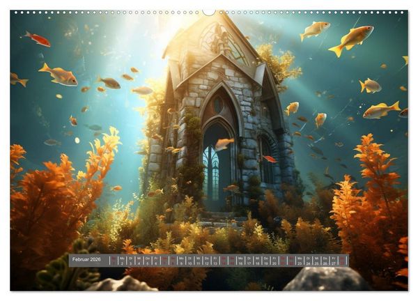 Produktbild: Am Grunde des Meeres (Wandkalender 2026 DIN A2 quer), CALVENDO Monatskalender