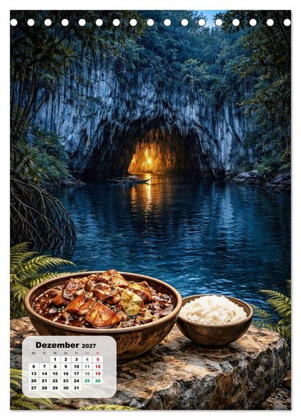 Produktbild: Philippinen - Eine Schlemmerreise durch die Perle des Orients (Tischkalender 2027 DIN A5 hoch), CALVENDO Monatskalender