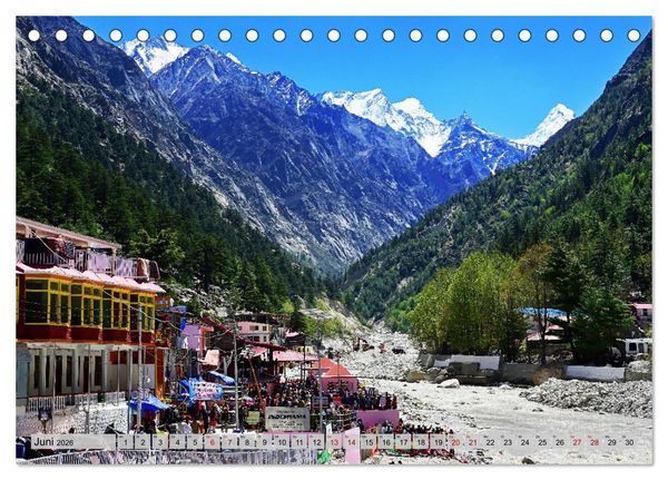 Produktbild: Uttarakhand &ndash; Land der G&ouml;tter (Tischkalender 2026 DIN A5 quer), CALVENDO Monatskalender