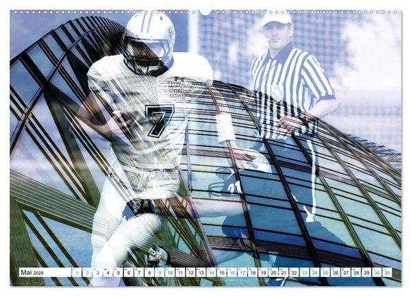 Produktbild: HEROES - American Football (hochwertiger Premium Wandkalender 2026 DIN A2 quer), Kunstdruck in Hochglanz