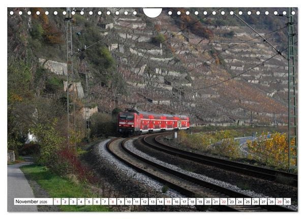 Produktbild: Eisenbahn an Rhein und Mosel 2026 (Wandkalender 2026 DIN A4 quer), CALVENDO Monatskalender