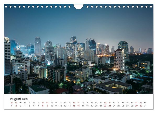 Produktbild: Bangkok - Die einzigartige Hauptstadt von Thailand. (Wandkalender 2026 DIN A4 quer), CALVENDO Monatskalender