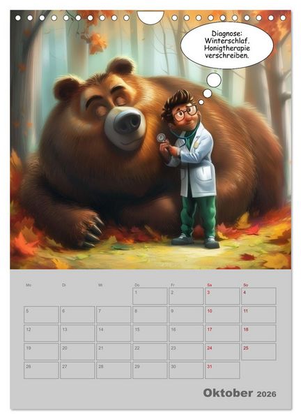 Produktbild: Ein Arzt f&uuml;r alle Felle (Wandkalender 2026 DIN A4 hoch), CALVENDO Monatskalender