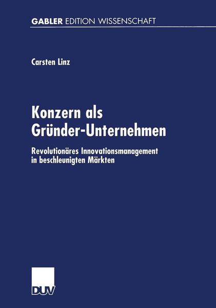 Produktbild: Konzern als Gr&uuml;nder-Unternehmen