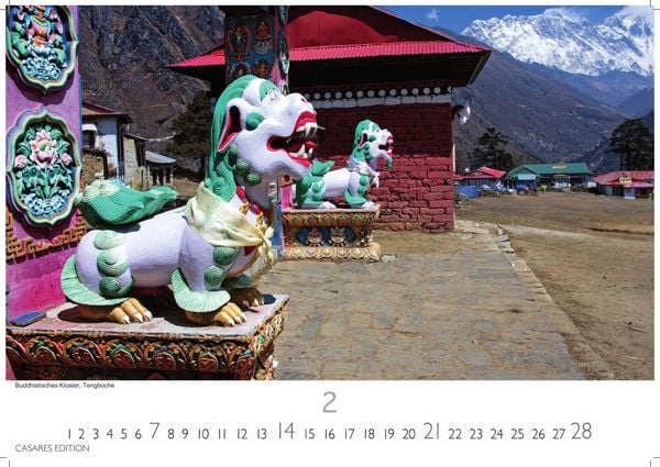 Produktbild: Nepal Kalender 2027 &ndash; Wandkalender | Fotokalender Asien 35x50cm Grosses Format - Atemberaubende Fotos der Himalaya-Gipfel, Tempel und heiligen St&auml;tten Nepals
