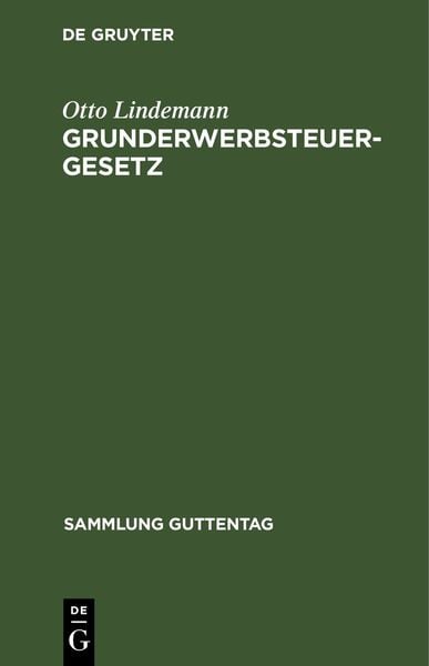Produktbild: Grunderwerbsteuergesetz
