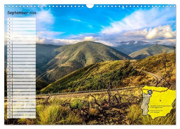 Produktbild: Der Jakobsweg von seinen sch&ouml;nsten Seiten! (Wandkalender 2026 DIN A3 quer), CALVENDO Monatskalender