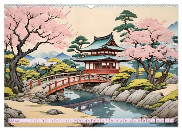 Produktbild: Hanami in Japan (Wandkalender 2026 DIN A3 quer), CALVENDO Monatskalender