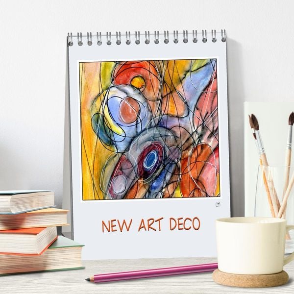 Produktbild: New Art Deco (Tischkalender 2026 DIN A5 hoch), CALVENDO Monatskalender