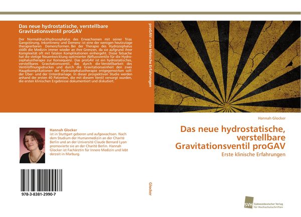 Das neue hydrostatische, verstellbare Gravitationsventil proGAV, Taschenbuch von Hannah Glocker, Südwestdeutscher Verlag für Hochschulschriften,