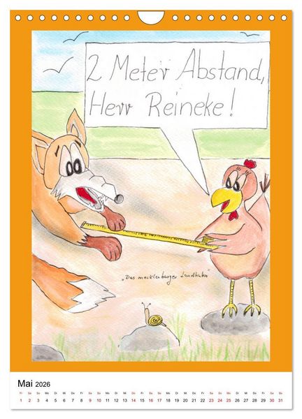 Produktbild: Das mecklenburger Landhuhn "Krisenh&uuml;hner" (Wandkalender 2026 DIN A4 hoch), CALVENDO Monatskalender