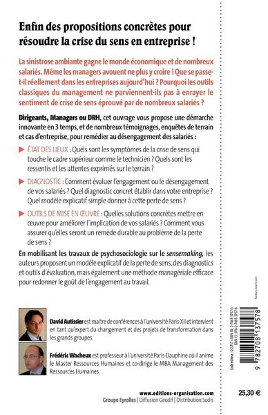 Produktbild: Manager par le sens: Les cl&eacute;s de l'implication au travail