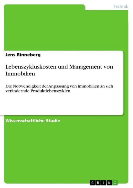 Produktbild: Lebenszykluskosten und Management von Immobilien