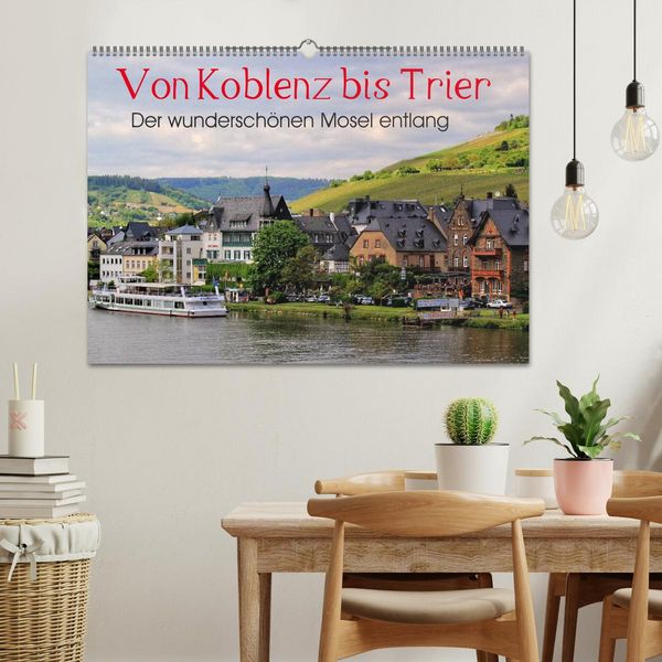 Produktbild: Der wundersch&ouml;nen Mosel entlang &ndash; Von Koblenz bis Trier (Wandkalender 2026 DIN A2 quer), CALVENDO Monatskalender