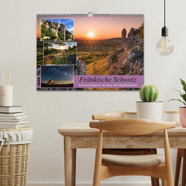 Produktbild: Fr&auml;nkische Schweiz - Sehensw&uuml;rdigkeiten der Berg- und H&uuml;gellandschaft (Wandkalender 2026 DIN A3 quer), CALVENDO Monatskalender