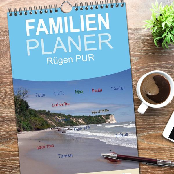 Produktbild: Familienplaner 2026 - R&uuml;gen PUR mit 5 Spalten (Wandkalender, 21 x 45 cm) CALVENDO