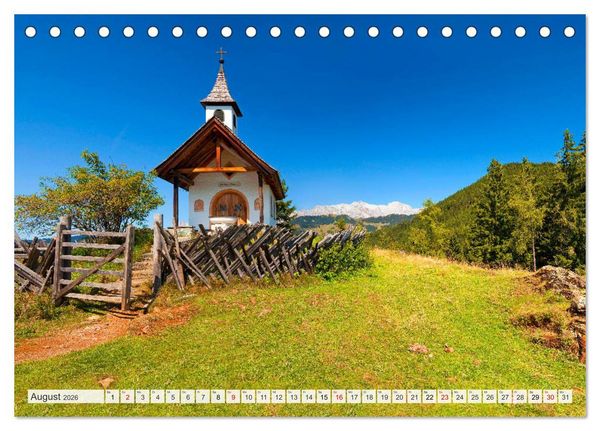 Produktbild: Sch&ouml;ne Gr&uuml;&szlig;e aus Goldegg (Tischkalender 2026 DIN A5 quer), CALVENDO Monatskalender